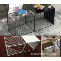 居間のソファコーナー、創造的なレクリエーションの小さな正方形のテーブル、契約した北欧の小さなティーテーブル